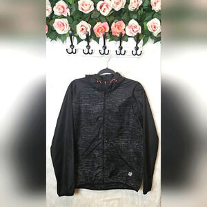 Move by Ardene Reflective Stripe Zip-Up Windbreaker NWOT